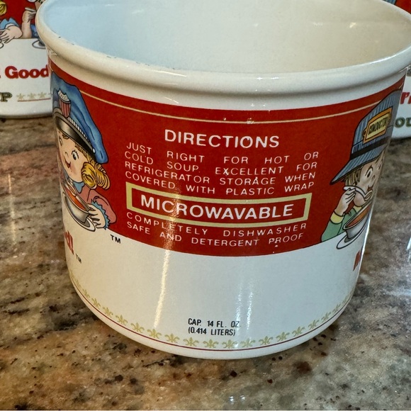 Campbell Soup Company Vintage Soup Bowls/Cups Lot of 3 - Picture 3 of 8